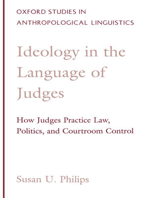 cover image of Ideology in the Language of Judges
